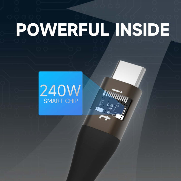 ISDT USB-C auf USB-C Kabel – USB 3.2 Gen 2 – 1,2 m – PD 240 W – für MacBook Pro und mehr