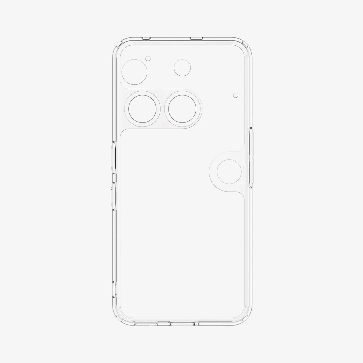 Spigen Backcover – für Nothing Phone 3, PC+TPU, Transparent, bis 1,2 m Sturzsicher