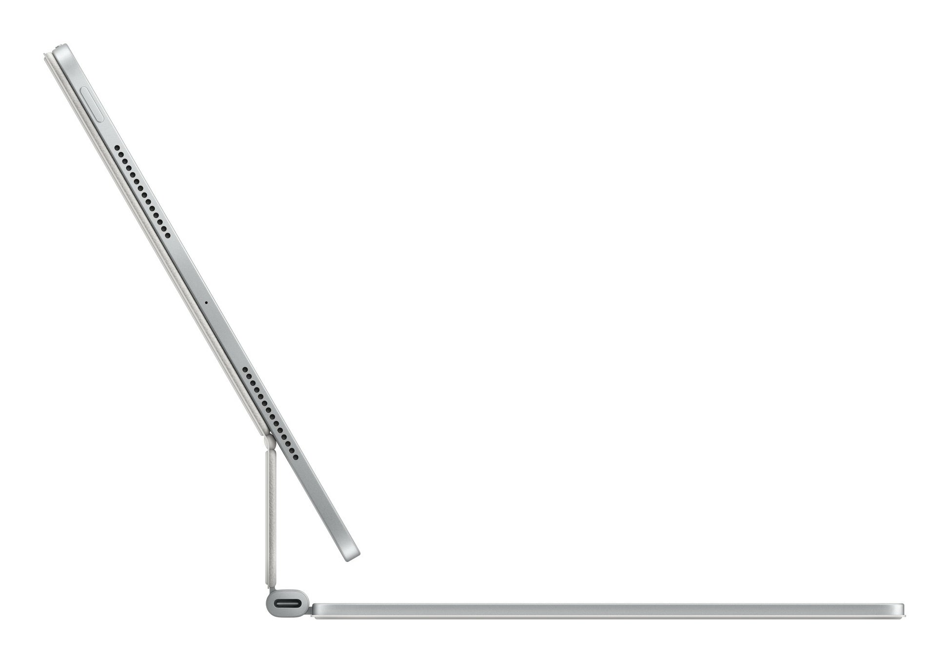 Apple Magic Keyboard – Docking-Tastatur – Scherenmechanik – Kabellos – QWERTY (Nordisch) – Weiss – für iPad Pro 11" (M4)