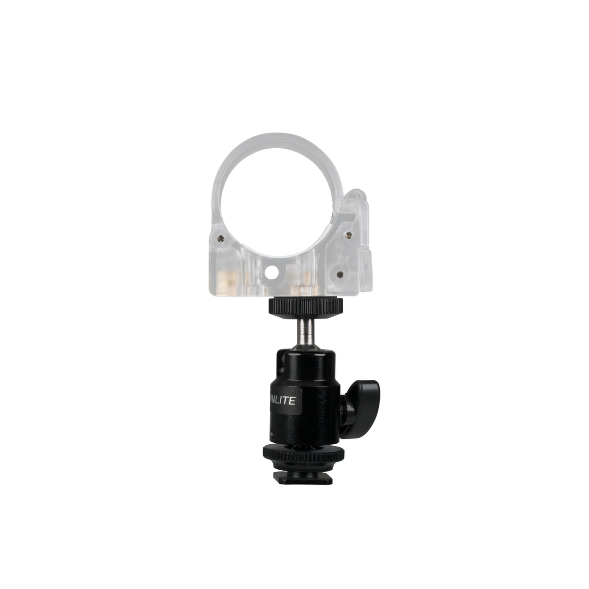 Nanlite HD-T12+BH – Halterung, Montageset, mit Mini-Kugelkopf, Transparent