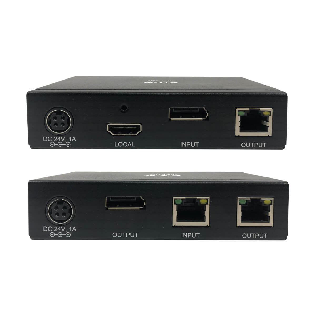 Tripp Lite B127A-111-BDTD – DisplayPort über Cat6 Extender-Set, 4K, 70,1 m, PoC, HDCP 1.4/2.2, Schwarz