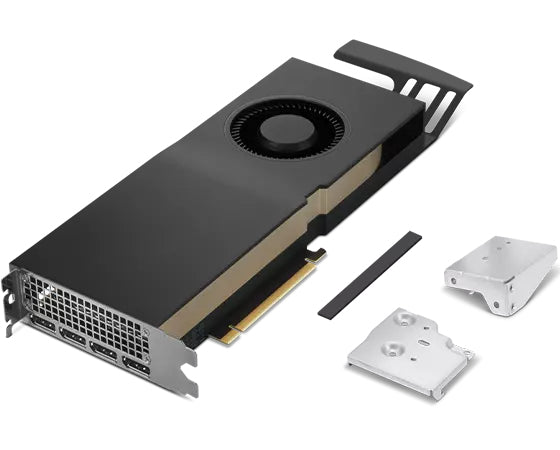 Lenovo RTX A4500 – PCIe Grafikkarte – 20 GB GDDR6, 4× DisplayPort 1.4a, PCIe x16 4.0, 1× 8‑pin
