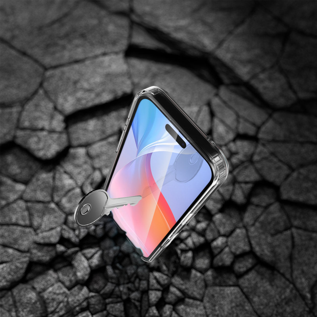 4smarts Backcover – für Apple iPhone 16 Pro, MagSafe, Gehärtetes Glas, Transparent, Displayschutz
