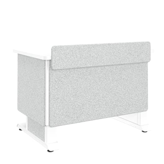 Middle Atlantic FML-42AD8WS-EU – Höhenverstellbarer Tisch, 106,5 × 68,5 cm, 71–122 cm, 73 kg, grau/weiss