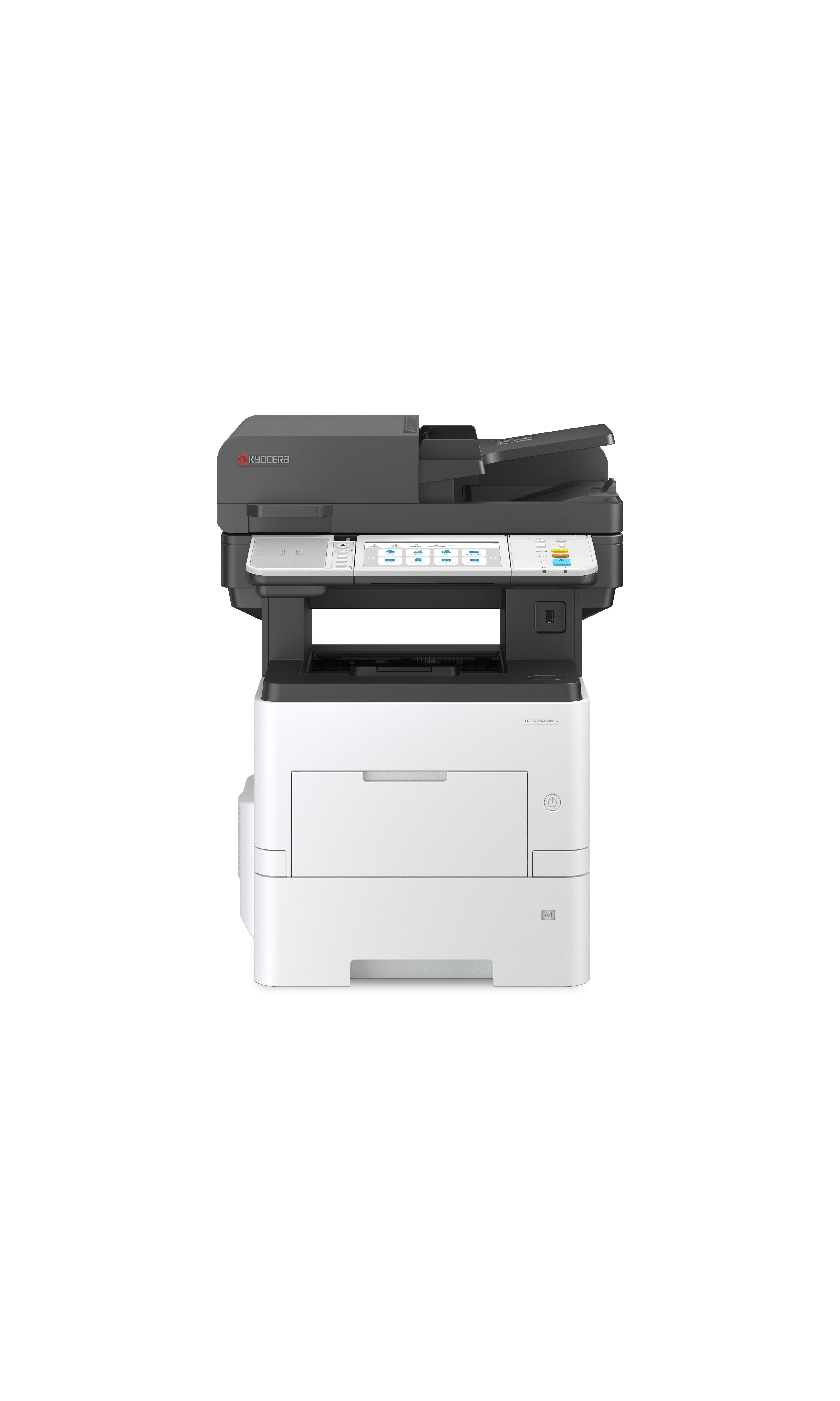 Kyocera MA6000ifx – S/W Laser-MFP A4, 4-in-1 – USB – Duplex, Duplex-ADF – 60 ppm S/W