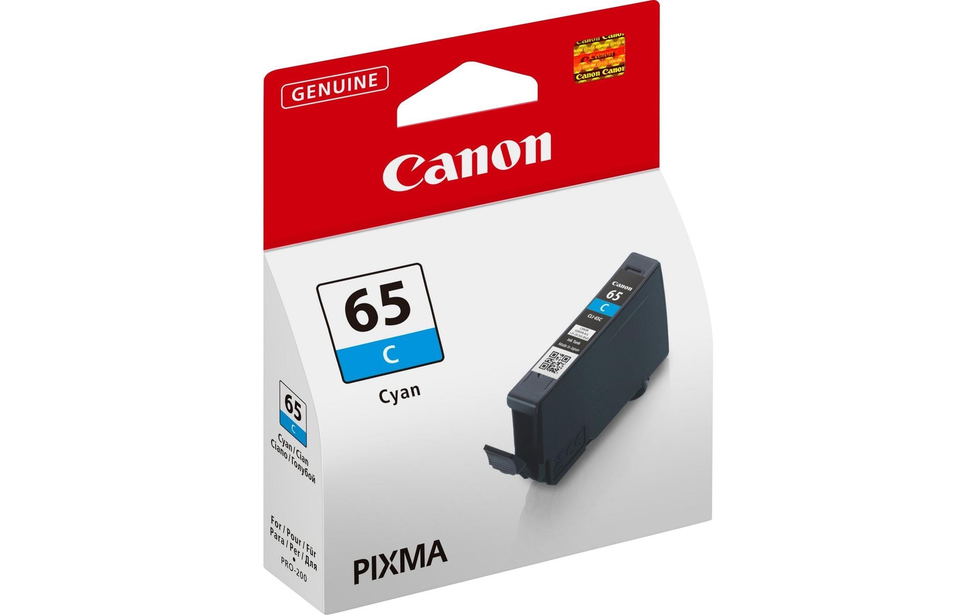 Canon Tintenpatrone CLI-65, cyan, 12,6 ml – für Inkjet- und Multifunktionsdrucker