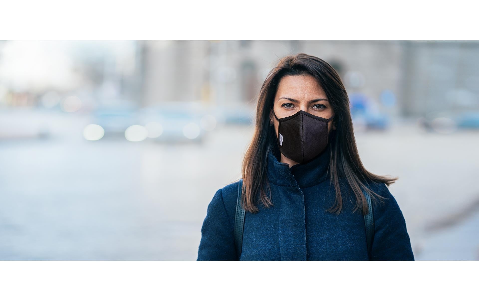 Unrepa LIVIPRO – Stoffmaske Evolution – XL – Schwarz – 1 Stk.