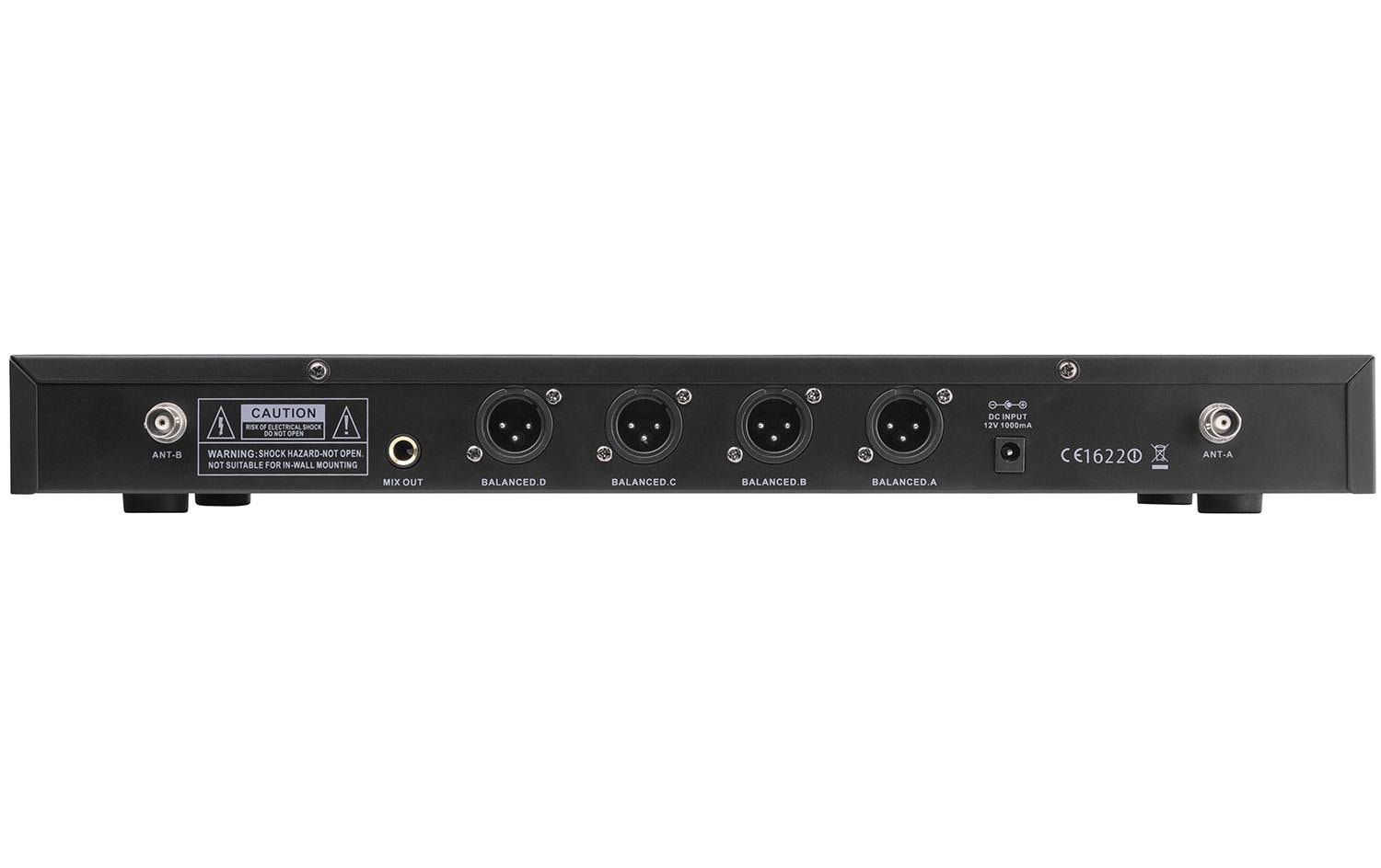Power Dynamics PD504B Lavalier-Mikrofon 4er-Set – XLR, Kabellos, Niere, 60–18'000 Hz