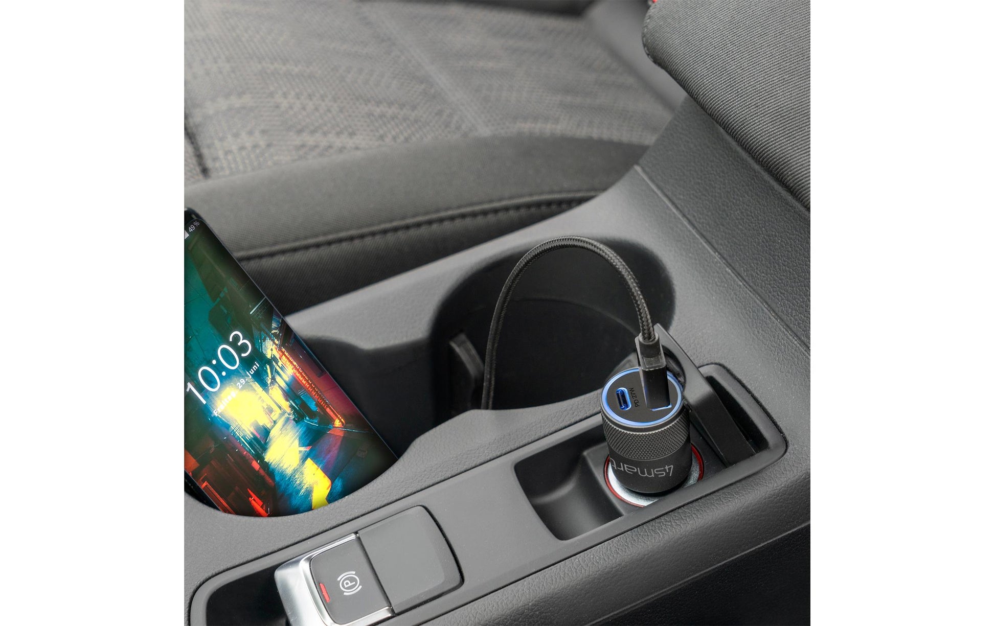 4smarts Rapid Kfz-Ladegerät – 27 W, 1× USB-A, PD