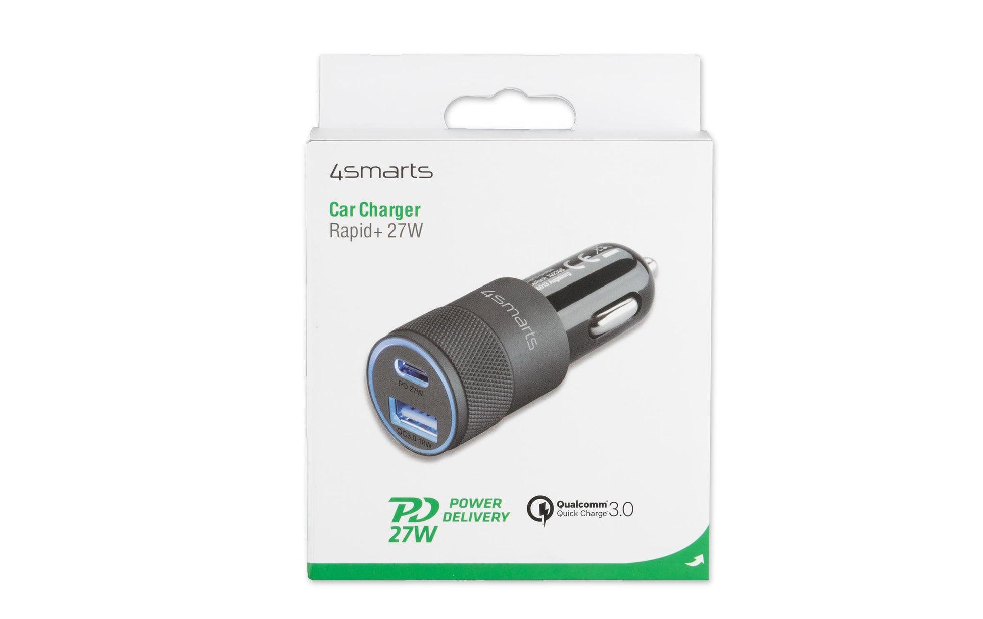 4smarts Rapid Kfz-Ladegerät – 27 W, 1× USB-A, PD