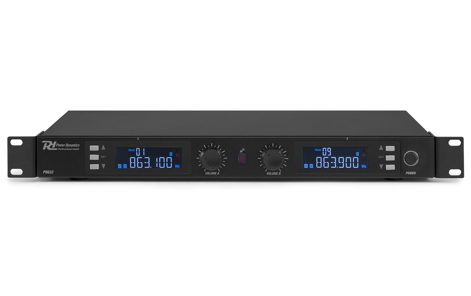 Power Dynamics PD632C – Streaming- / Mikrofon-Kit – XLR, 6,35 mm Klinke, Kabellos (UHF), Niere, 863–865 MHz