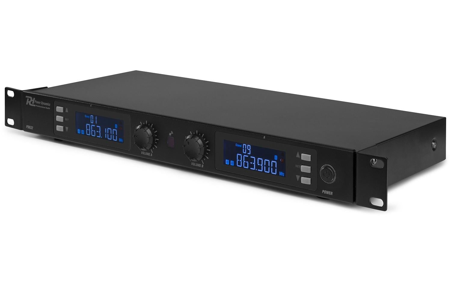 Power Dynamics PD632C – Streaming- / Mikrofon-Kit – XLR, 6,35 mm Klinke, Kabellos (UHF), Niere, 863–865 MHz
