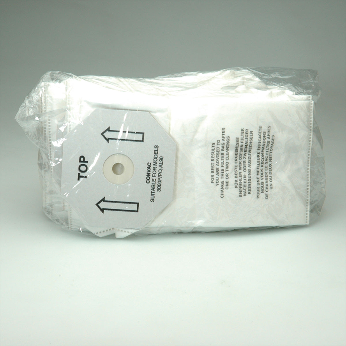 Secomp Staubbeutel – 2,5 l – 10 Stk. – für VAC3000P, Case Vac 3000PQ