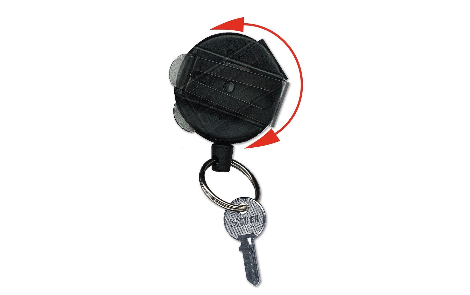 KEY-BAK Stiftschlaufe – Gürtelclip, schwarz