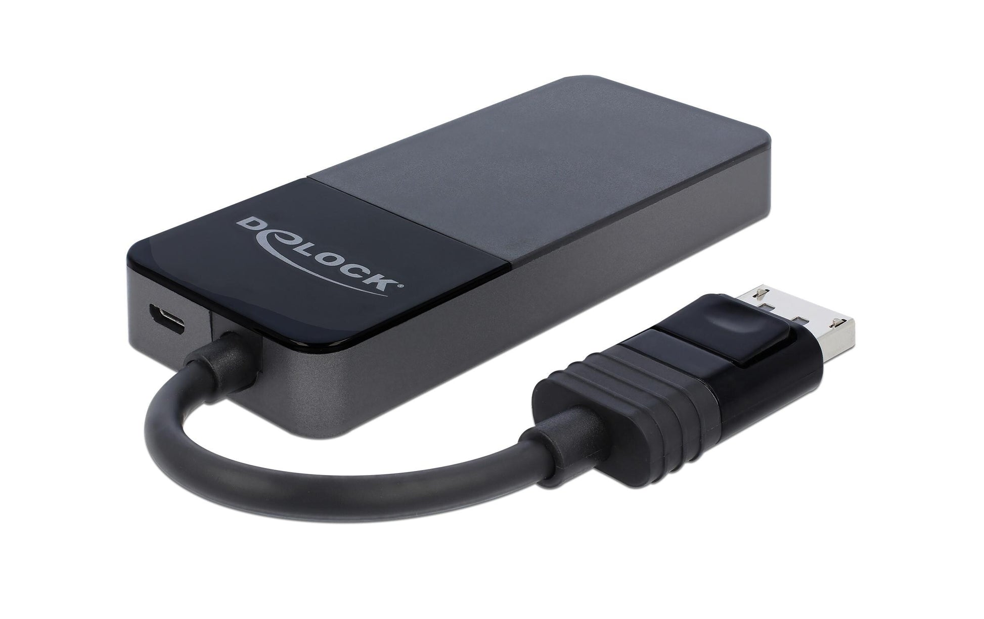 DeLOCK DP 1.4 Splitter – DisplayPort zu 3× HDMI, 4K UHD bis 30 Hz, MST – für DisplayPort – Schwarz
