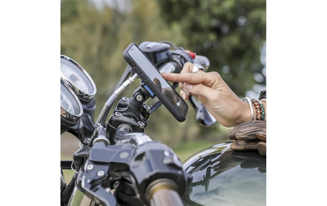 Quad Lock Knuckle Adapter – Fahrrad-/Motorrad-Halterung – Lenker, verstellbarer Neigungswinkel – Schwarz