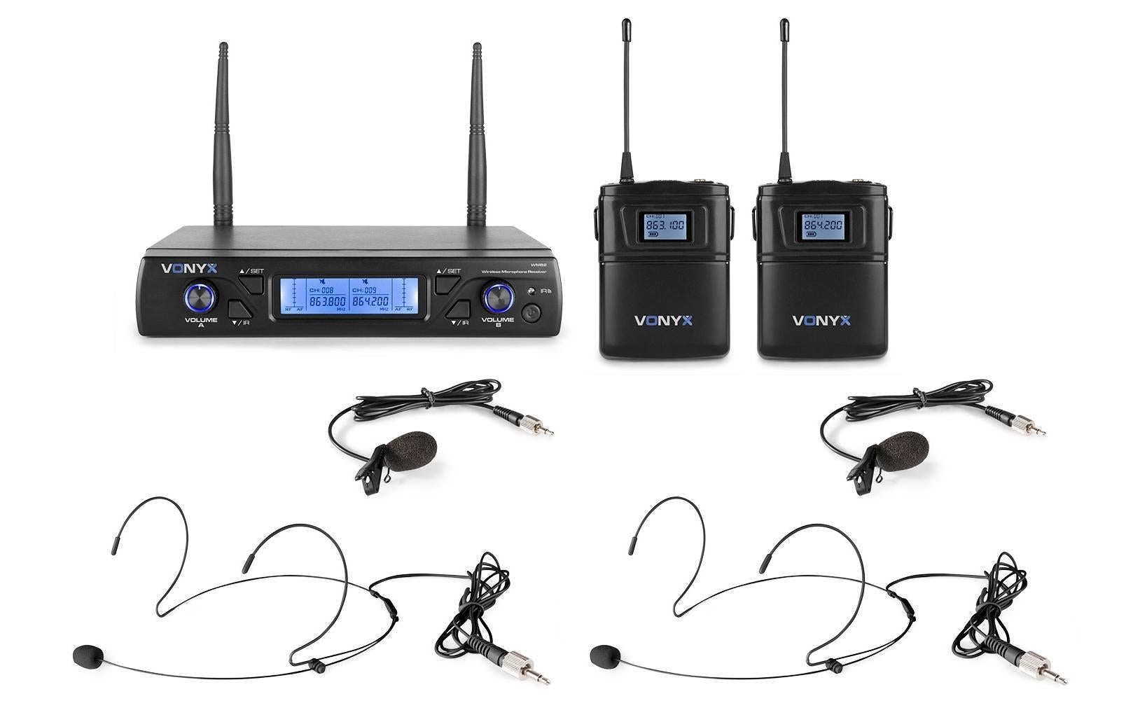Vonyx WM62B – Lavalier-/Ansteckmikrofon, XLR