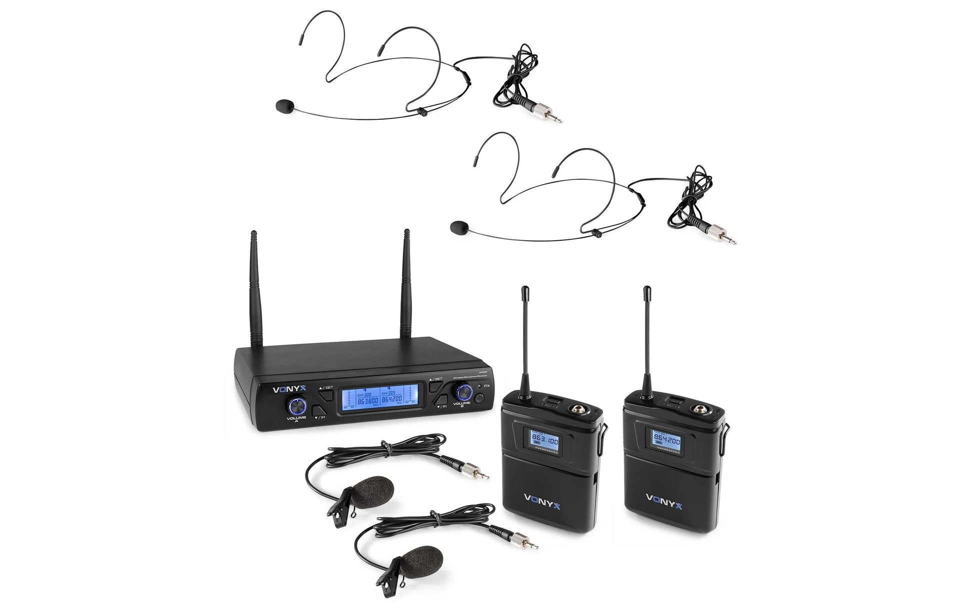 Vonyx WM62B – Lavalier-/Ansteckmikrofon, XLR