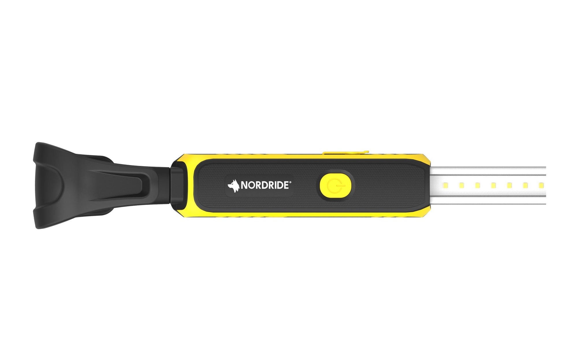 NORDRIDE Arbeitsleuchte 2078 Long Light – 1000 lm, Akkubetrieb, dimmbar, IP54 – Gelb