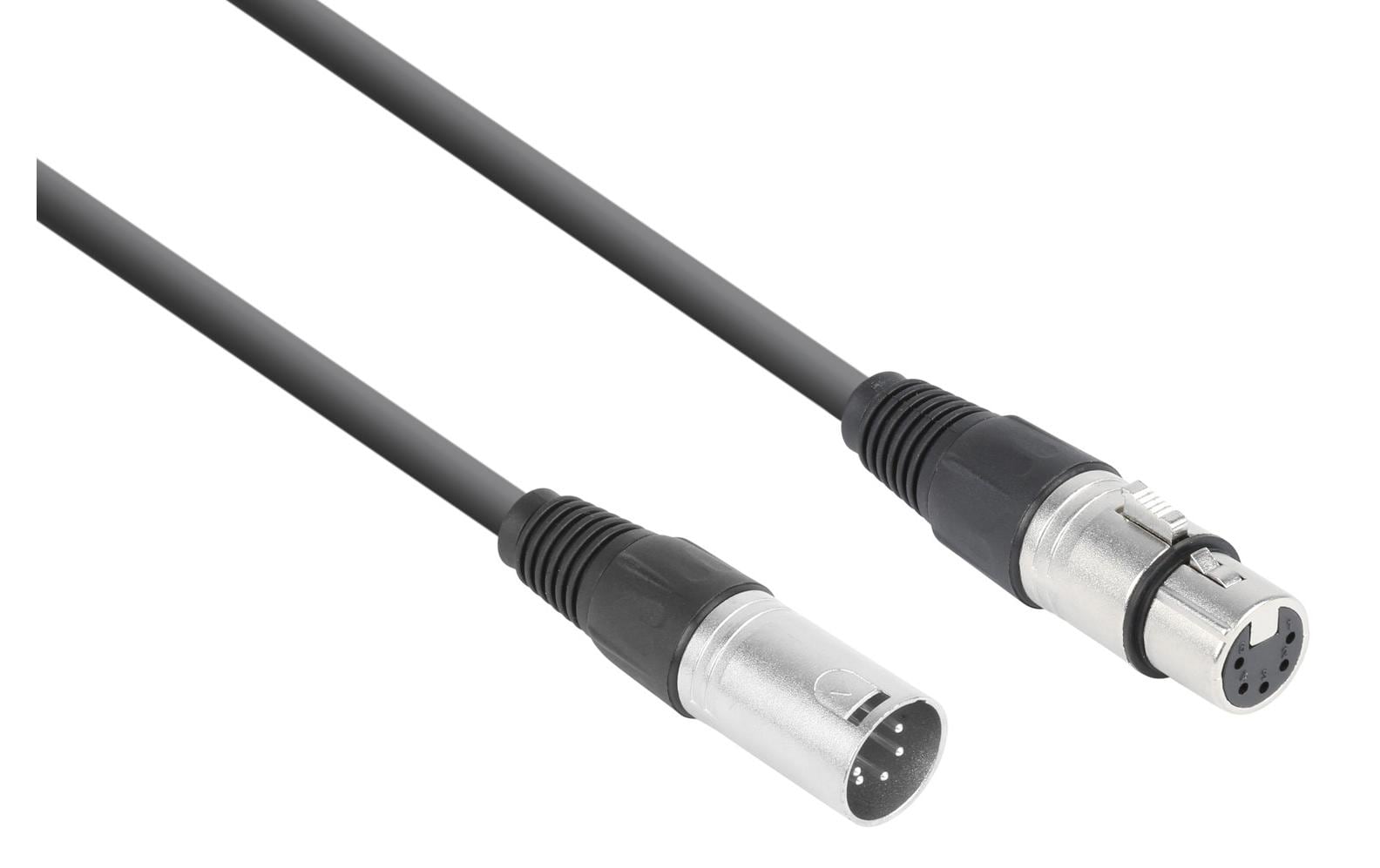 PD-Connex CX102-6 – DMX-Kabel, XLR 5-polig (M→F), 6 m, magnetisch abgeschirmt, Schwarz