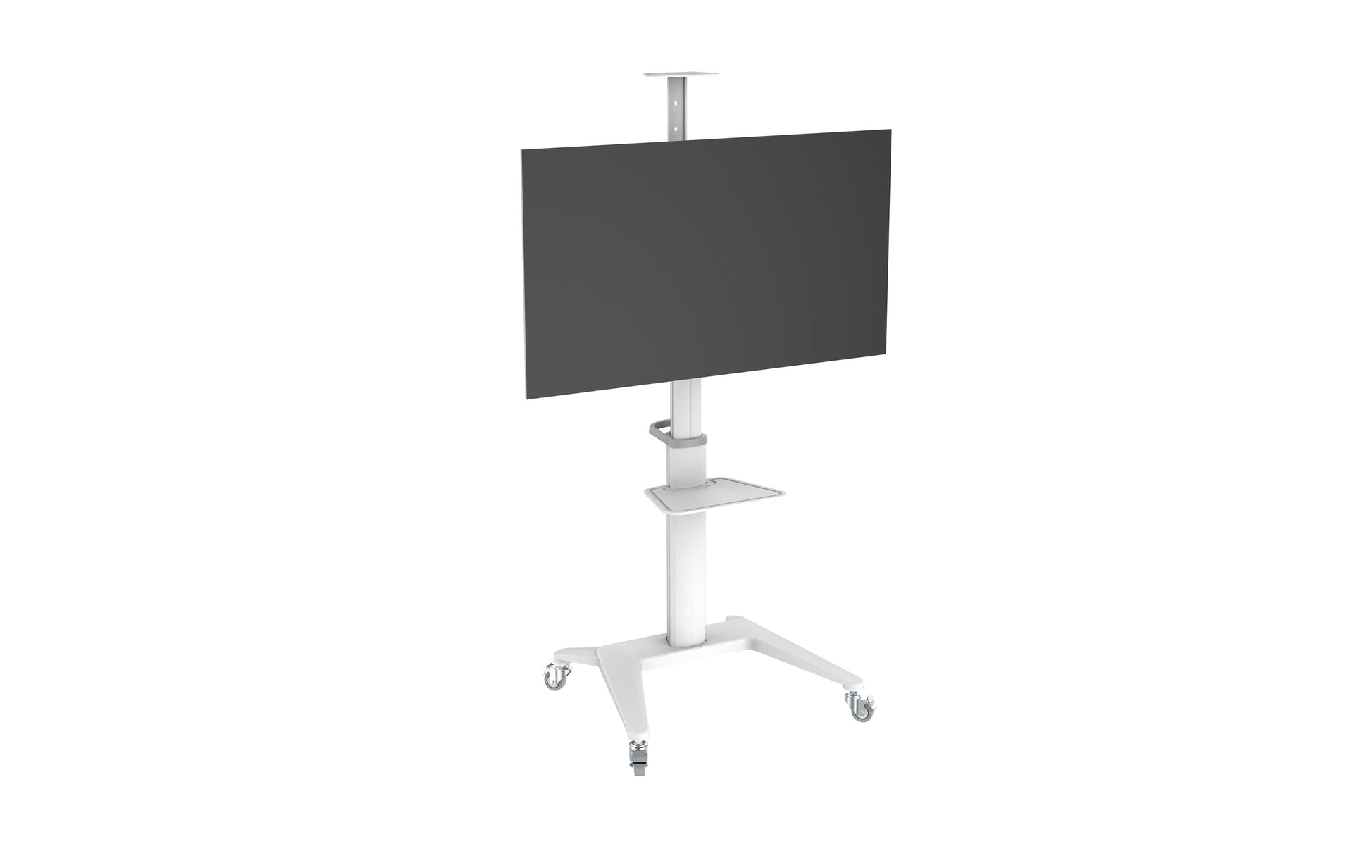 PureMounts PDS-0003C – Trolley, höhenverstellbar, für 40", VESA 200×200, bis 70 kg, weiss