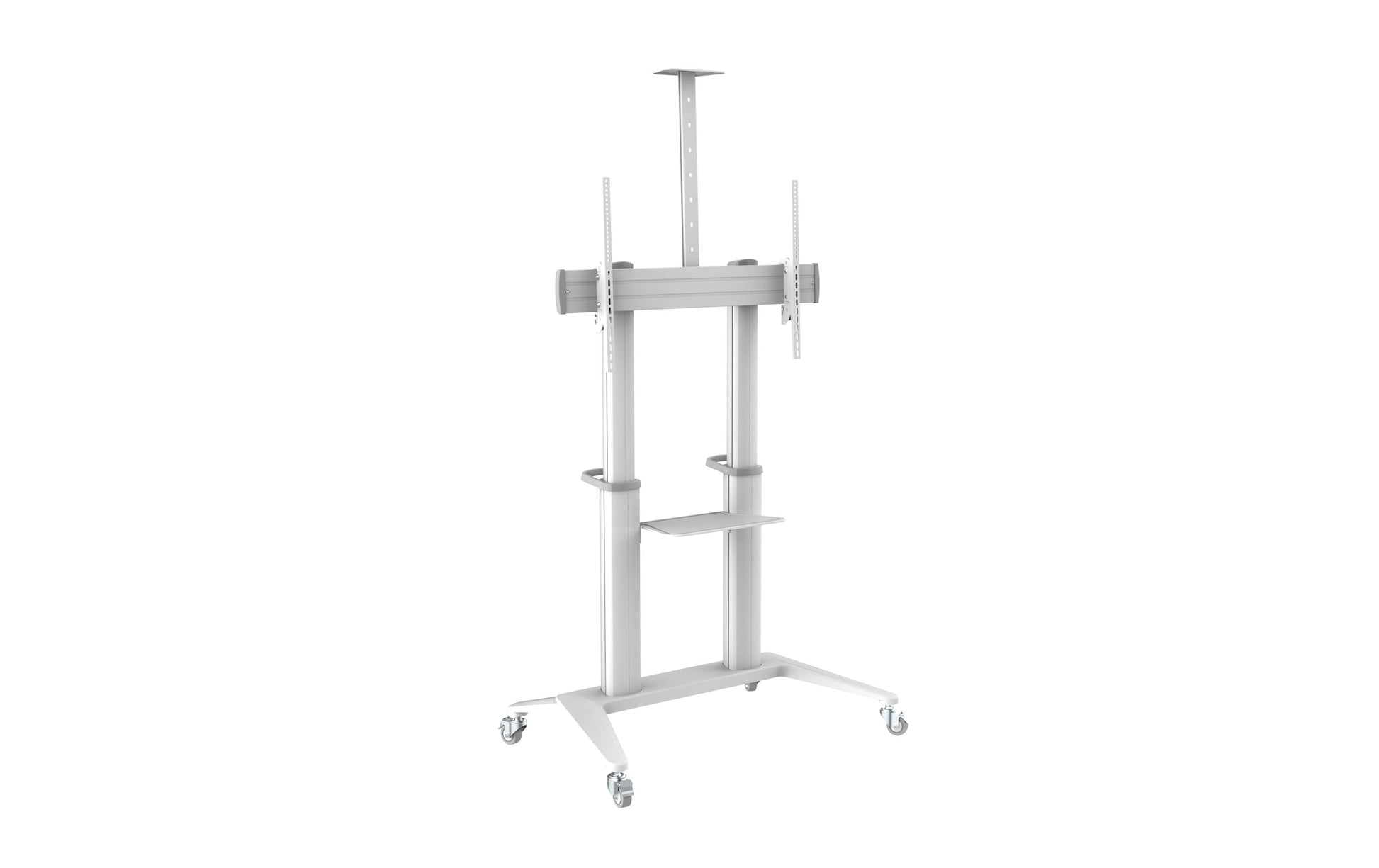 PureMounts PDS-0013C – Trolley, höhenverstellbar, für 90", VESA 200×200, bis 140 kg, weiss