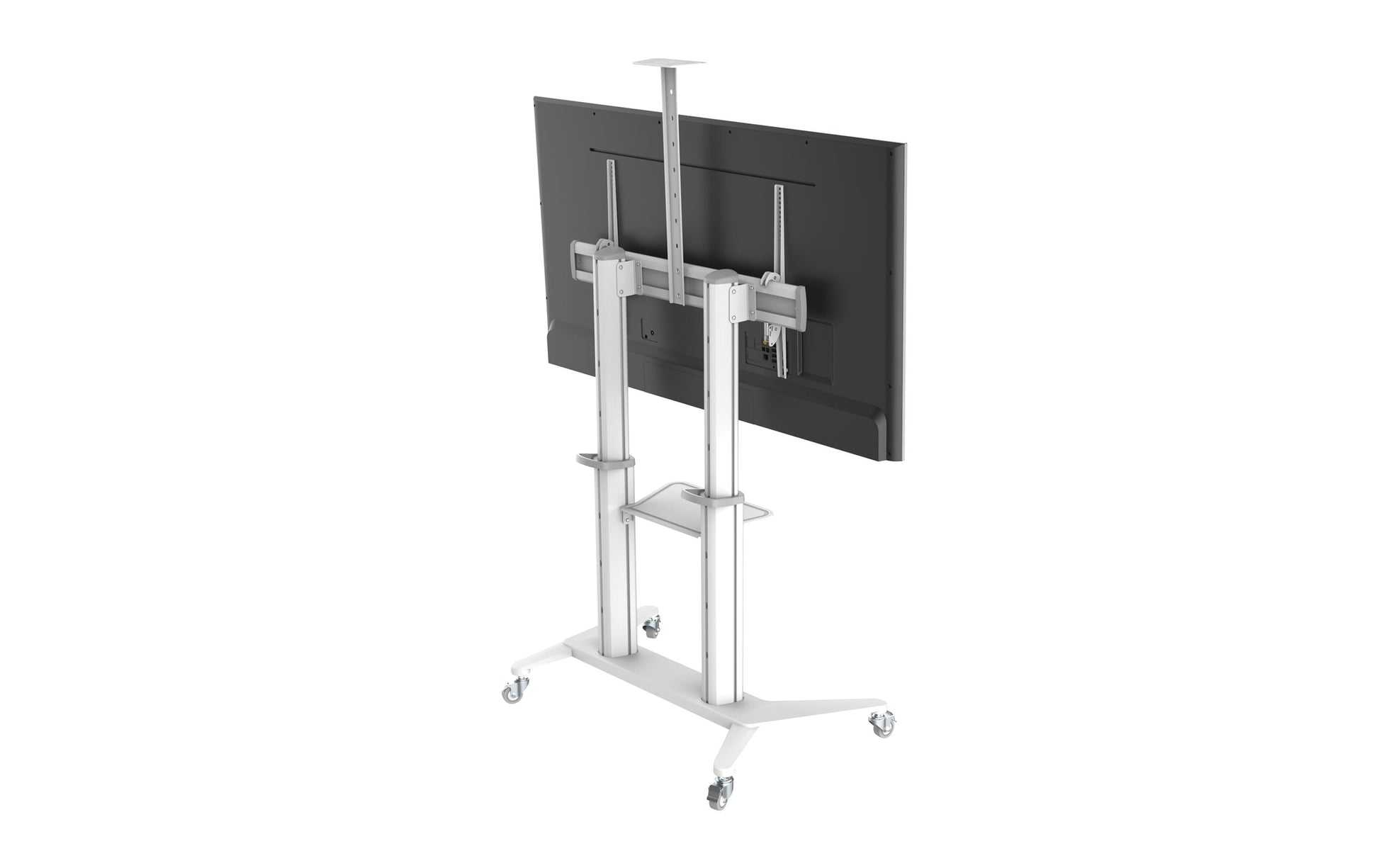 PureMounts PDS-0013C – Trolley, höhenverstellbar, für 90", VESA 200×200, bis 140 kg, weiss