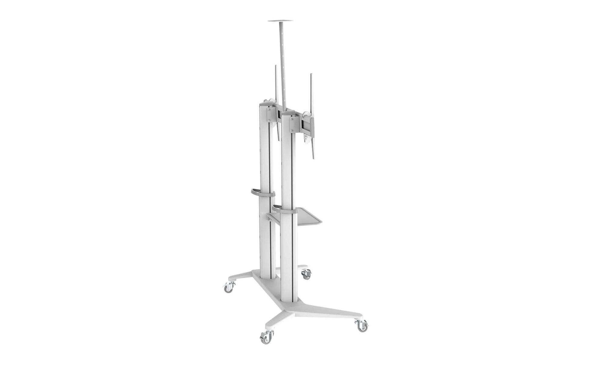 PureMounts PDS-0013C – Trolley, höhenverstellbar, für 90", VESA 200×200, bis 140 kg, weiss