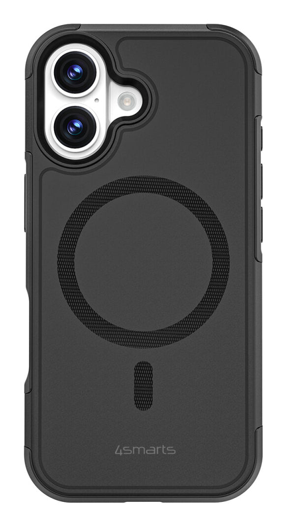 4smarts Backcover Defend – für Apple iPhone 17 – schwarz – TPU/PC – MagSafe-kompatibel, stossfest