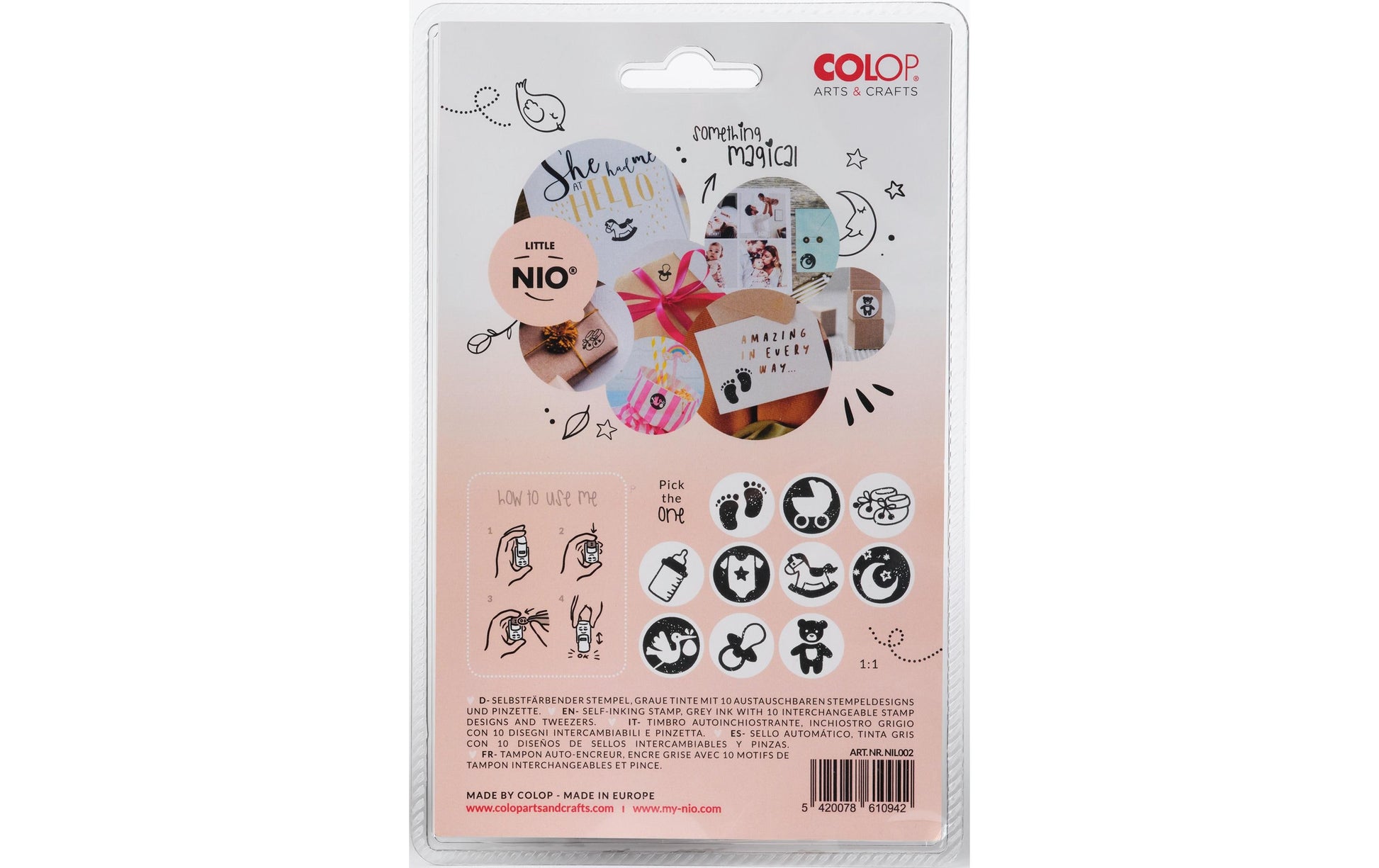 Colop Stempel-Set – Baby – für Papier