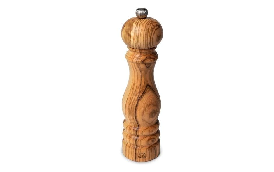 Peugeot Salzmühle Paris – Holz (Olive), Stahlmahlwerk – einstellbar, abnehmbarer Deckel – dunkelbraun