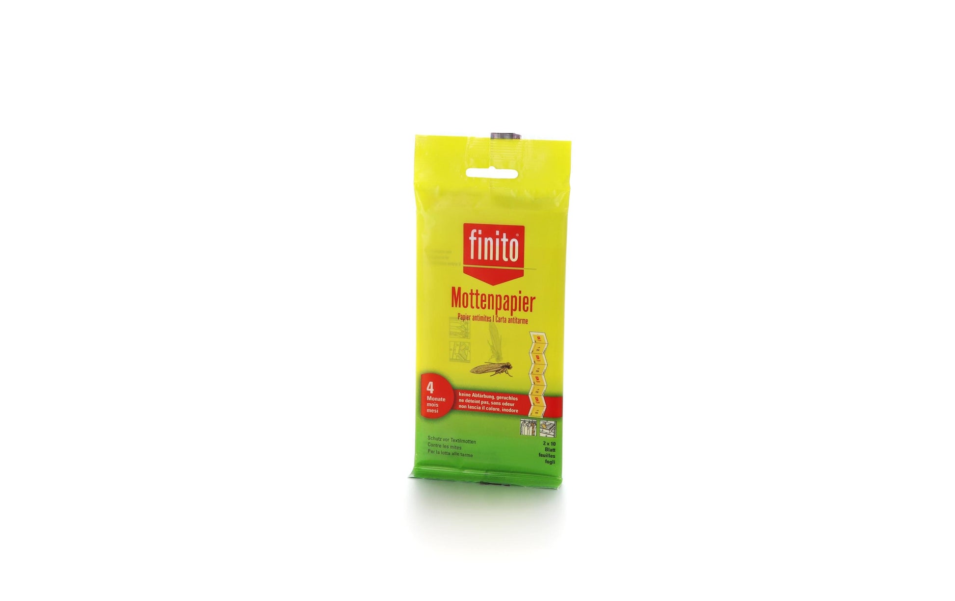 finito Mottenpapier Mottenschutz – geruchlos – für Fluginsekten – 20 Stk.