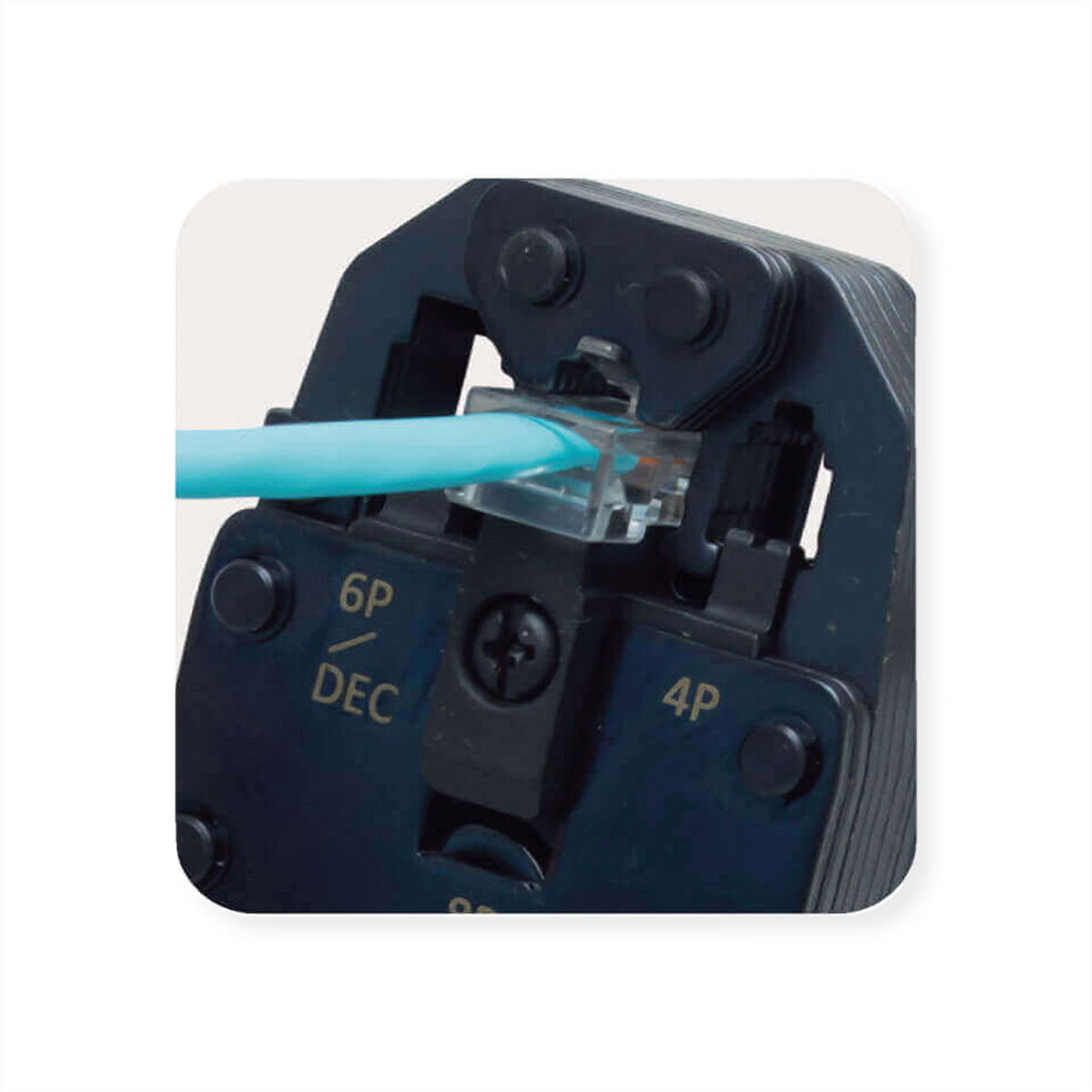Value – Zange (Einzeln) Crimpzange für 4/6/8-polige Modularstecker (RJ-45), 210 mm