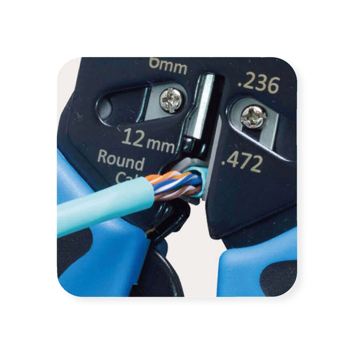 Value – Zange (Einzeln) Crimpzange für 4/6/8-polige Modularstecker (RJ-45), 210 mm