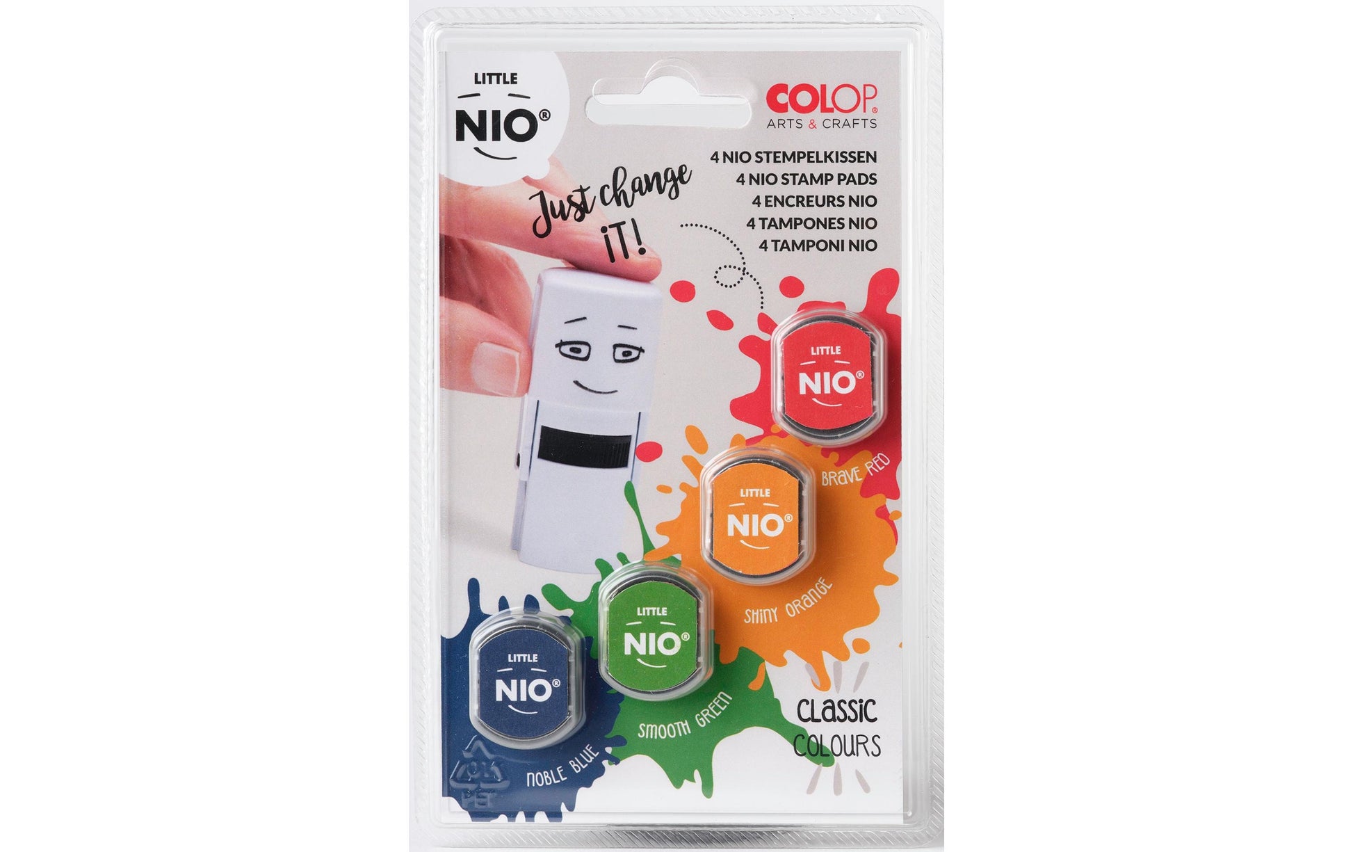 Colop Little NIO 2 Classic – Stempelkissen – Mehrfarbig – 4er-Set