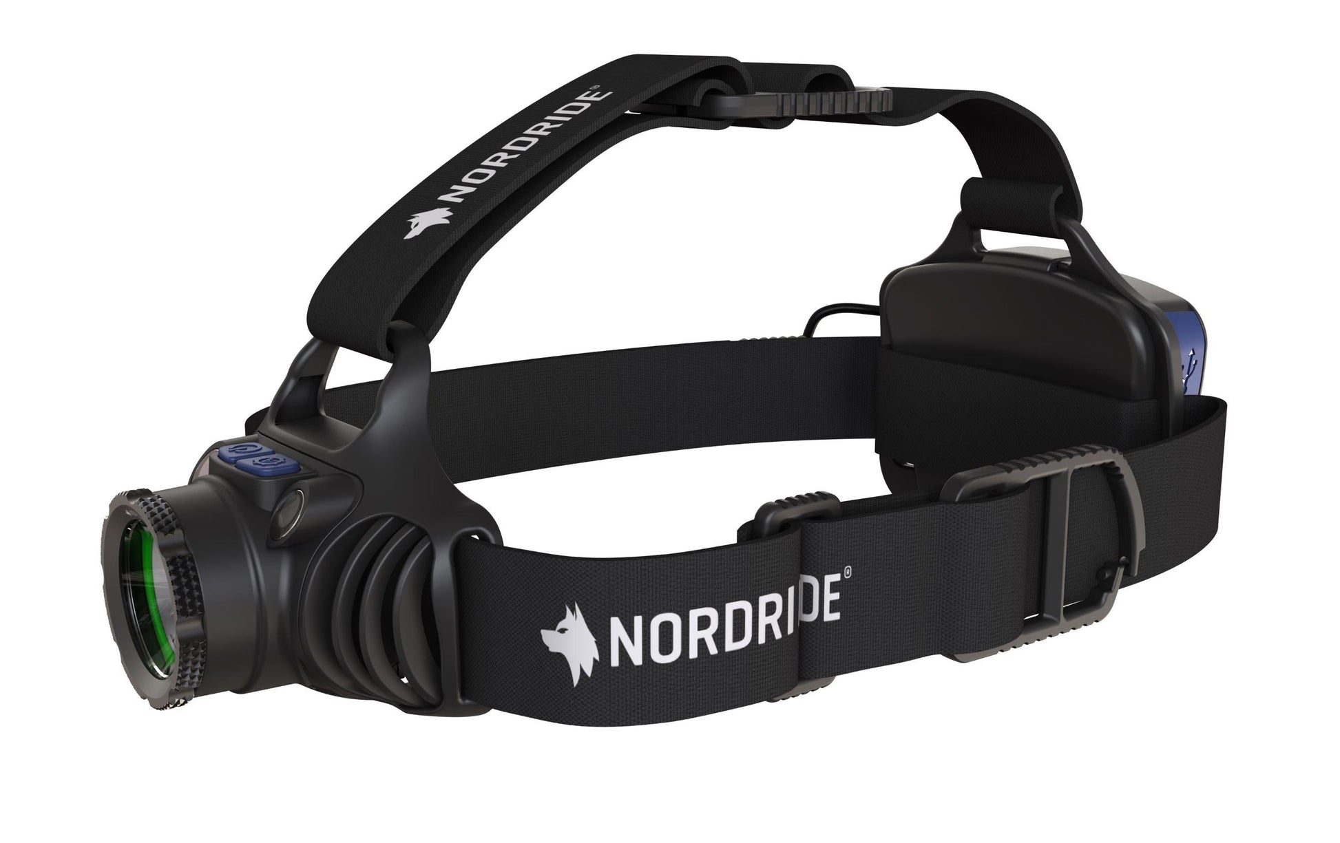 NORDRIDE Stirnlampe PRO R – 640 lm, 250 m, IP65, Laufzeit 18 h – Schwarz