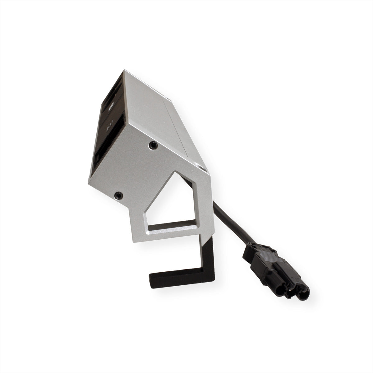 Bachmann DESK2 Steckdoseneinheit – 2×UTE (Typ E), USB‑C 60 W, Aufbau, GST18-Stecker, 0,2 m, Silberfarben
