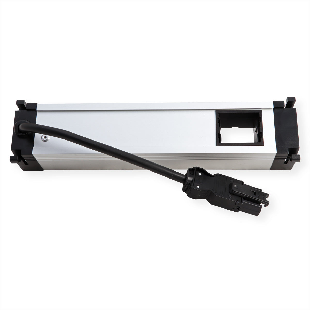 Bachmann POWER FRAME M Einbausteckdosenleiste, 2×UTE, 1×USB-A + 1×USB-C 22 W, Einbau, 0,2 m – Schwarz