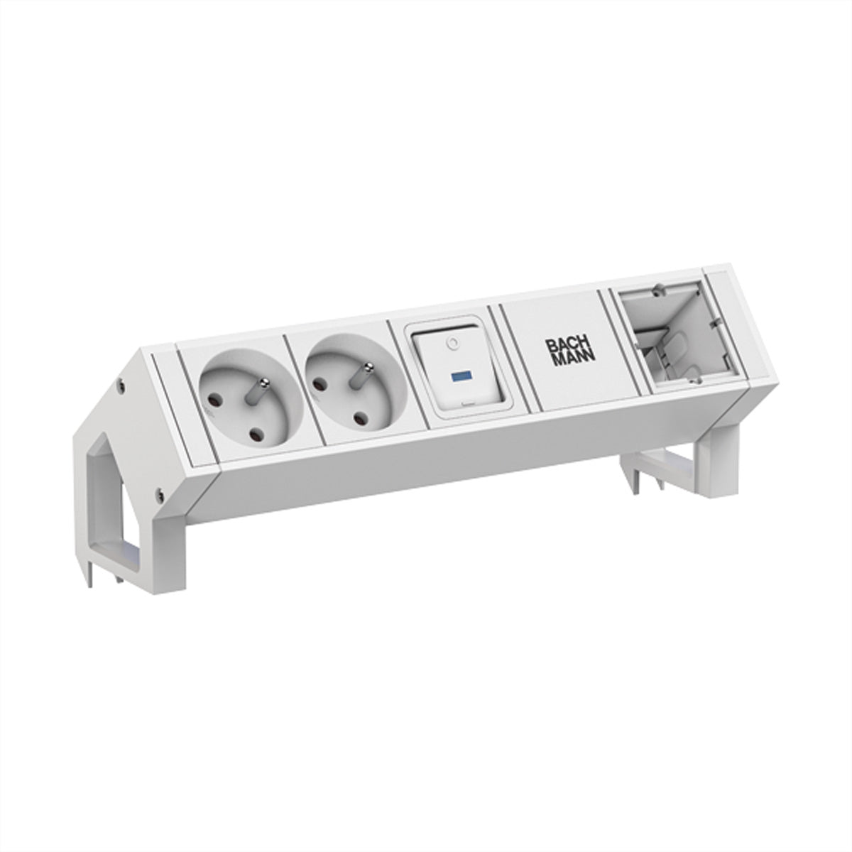 Bachmann DESK2 Steckdoseneinheit – 2×UTE, Tisch/Einbau
