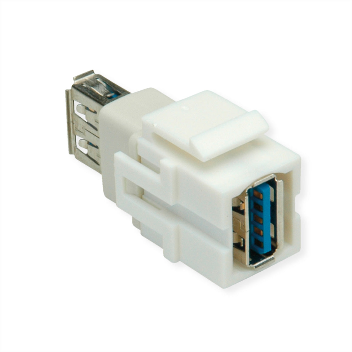 Bachmann USB-Adapter USB-A auf USB-A – USB 3.2 Gen 1 (5 Gbit/s) – Weiss