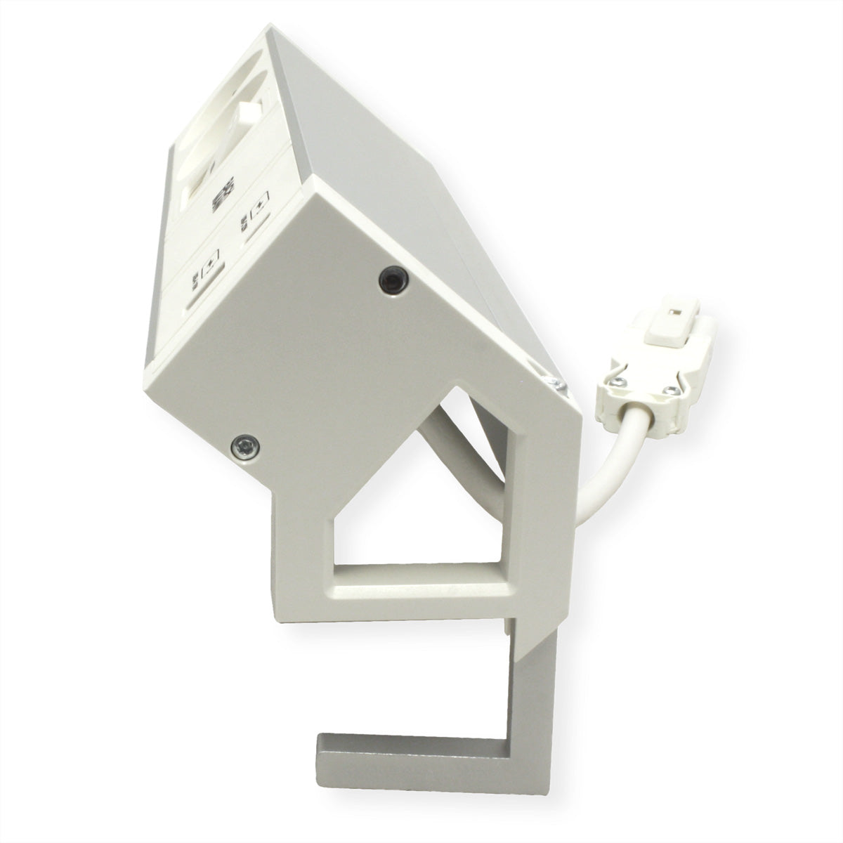 Bachmann DESK2 ALU Steckdosenleiste UTE 2× – USB‑A×1, USB‑C×1 22 W – Wieland GST18, 0,2 m – weiss