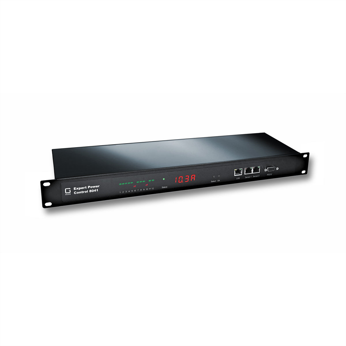 Güde Gude 8041-2 Expert Power Control – Rack-PDU geschaltet, 1-phasig, 12× IEC C13, Stecker IEC C20, 1U horizontal