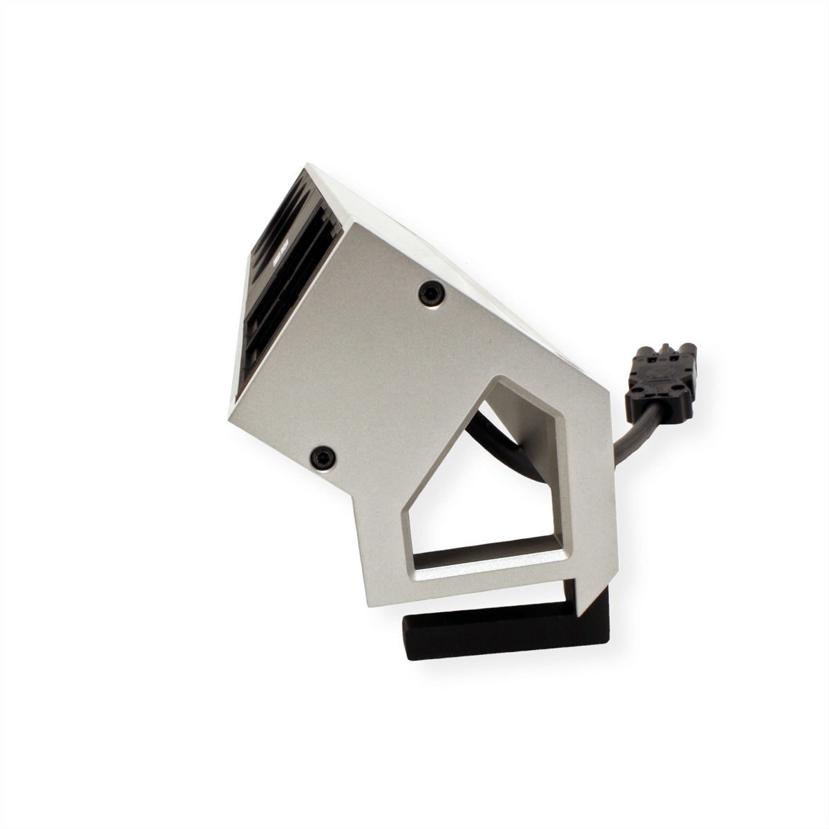 Bachmann DESK2 Tischsteckdosenleiste (3×T13 + 2×ABD), 0,2 m, Aluminium – Edelstahl