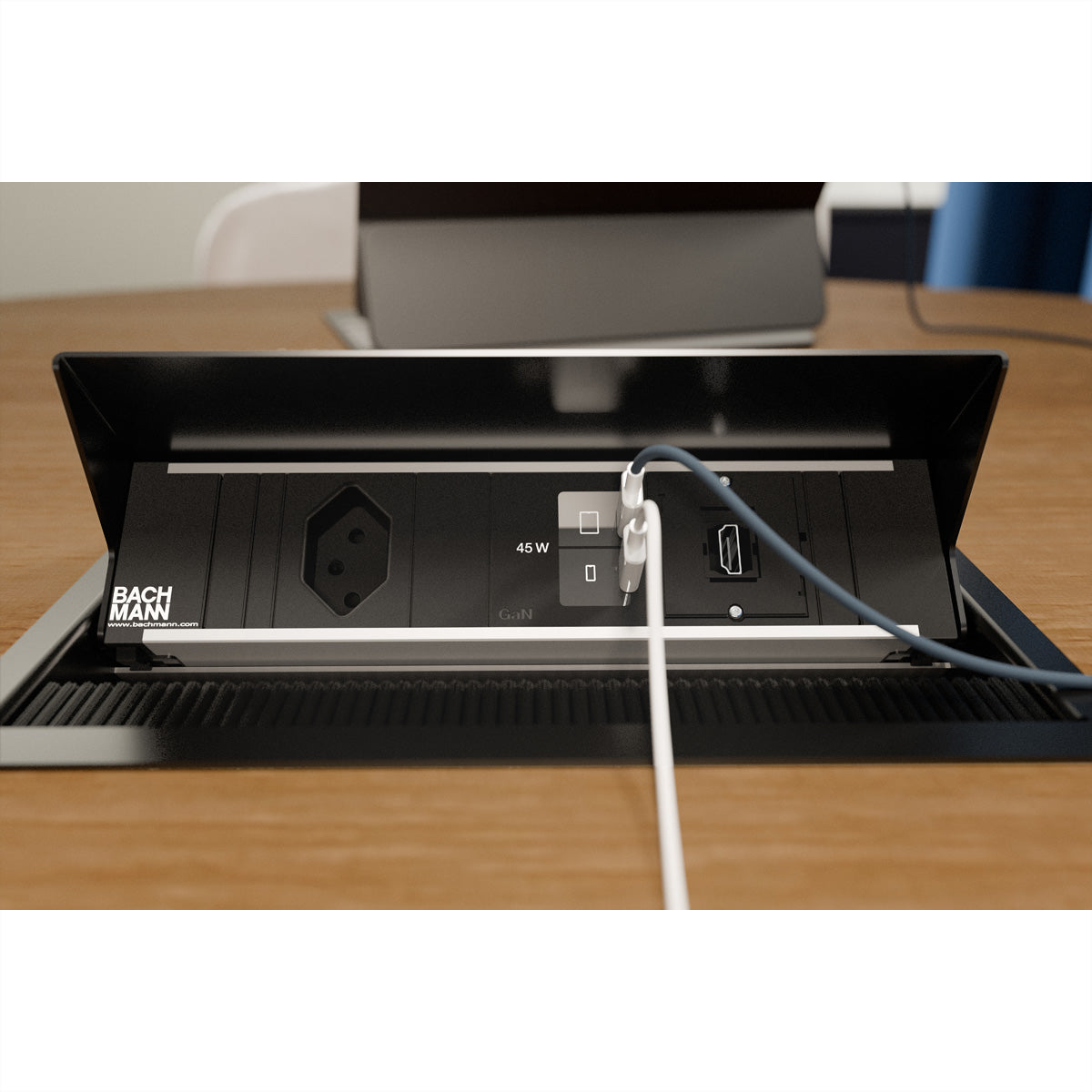 Bachmann Keystone Adapter HDMI Buchse zu HDMI Buchse – 4K (3840 × 2160), HDMI 2.0, Schwarz