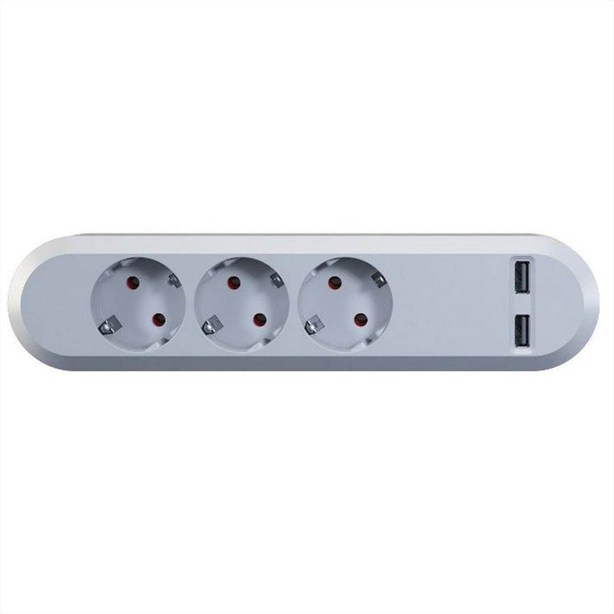 Bachmann Steckdosenleiste – 3×T13 + 2×USB‑A 5 V 3,1 A (gesamt), 1,5 m, IP20