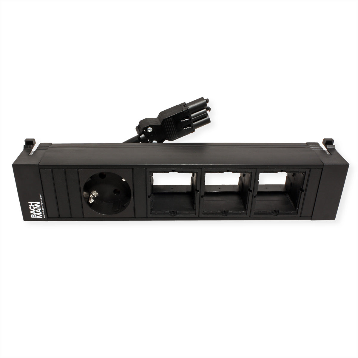 Bachmann POWER FRAME Steckdoseneinheit – 1×Schuko + 3×ABD, Einbau