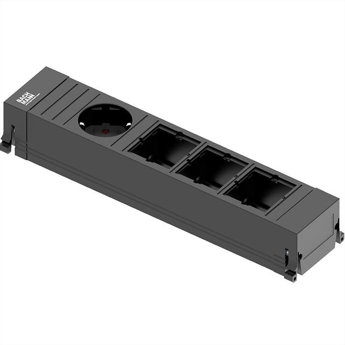 Bachmann POWER FRAME Steckdoseneinheit – 1×Schuko + 3×ABD, Einbau