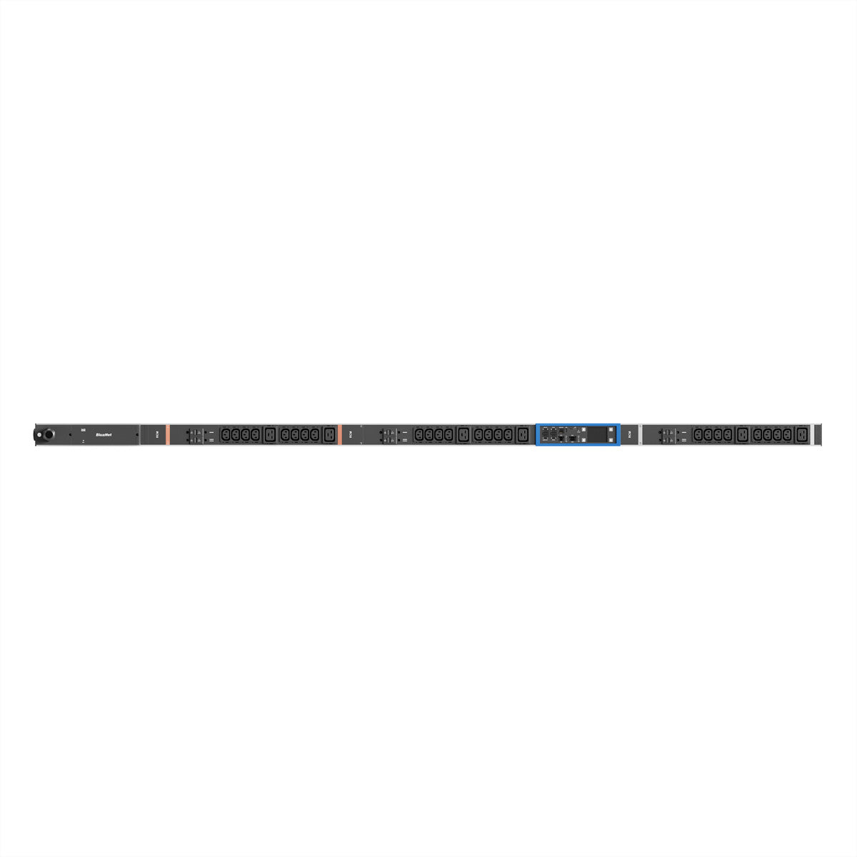 Bachmann Rack-PDU – Überwacht, 1×USB-Ladegerät, 3-phasig, 0U, 32 A 400 V, 24×C13 + 6×C19, CEE 32A 3P+N+PE, 3 m