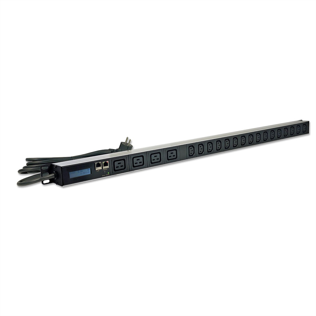 Güde Gude 8311-16 PDU, gemessen – Differenzstrom-Überwachung Typ A – 1U – C19×4, C13×16 – EU-Stecker (Typ F)