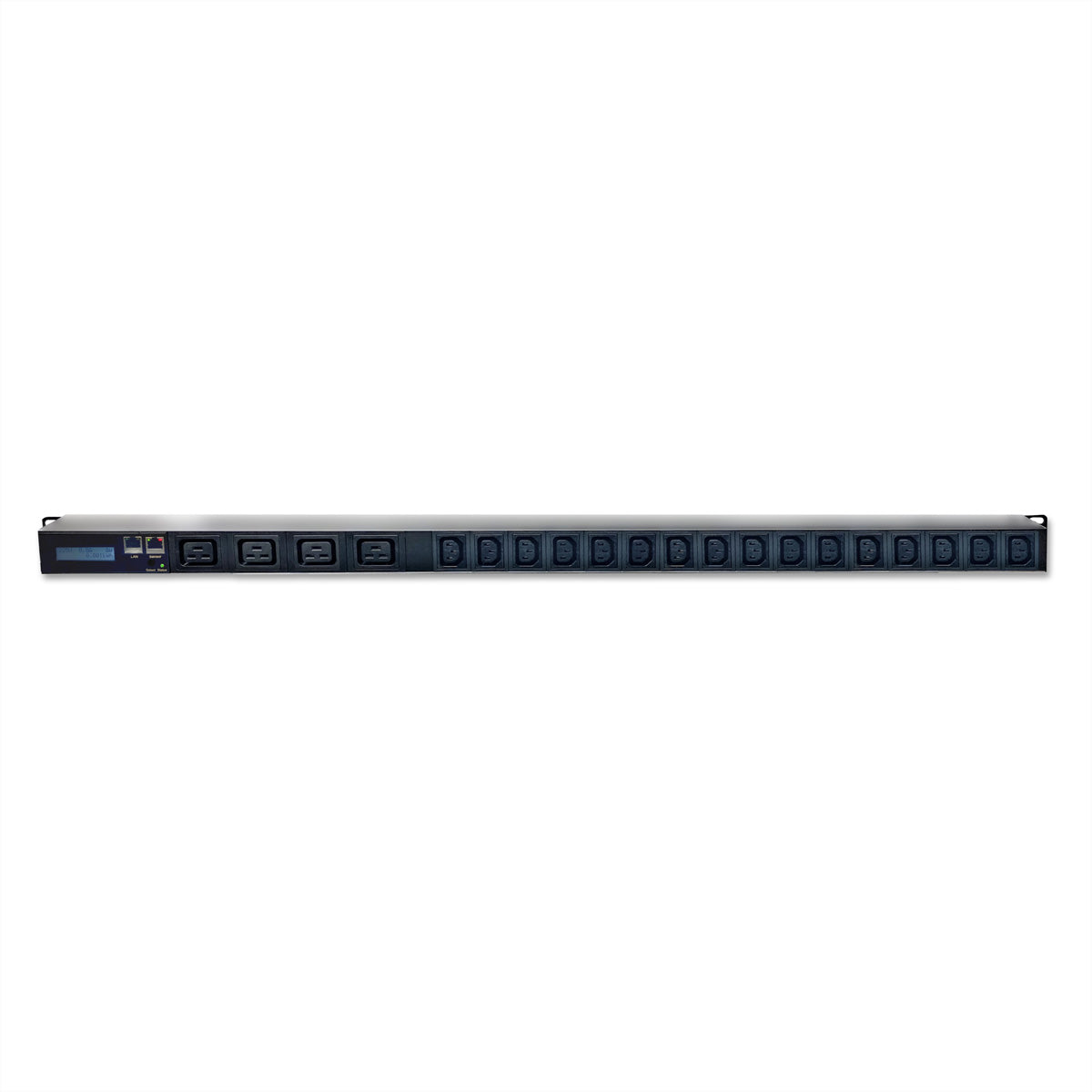 Güde Gude 8311-15 – Rack-PDU gemessen, 1-phasig, 4× IEC C19 + 16× IEC C13, 16 A, 1U horizontal